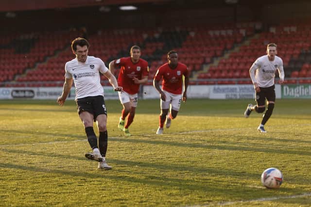 John Marquis misses the spot-kick at Crewe (Photo by Daniel Chesterton/phcimages.com)