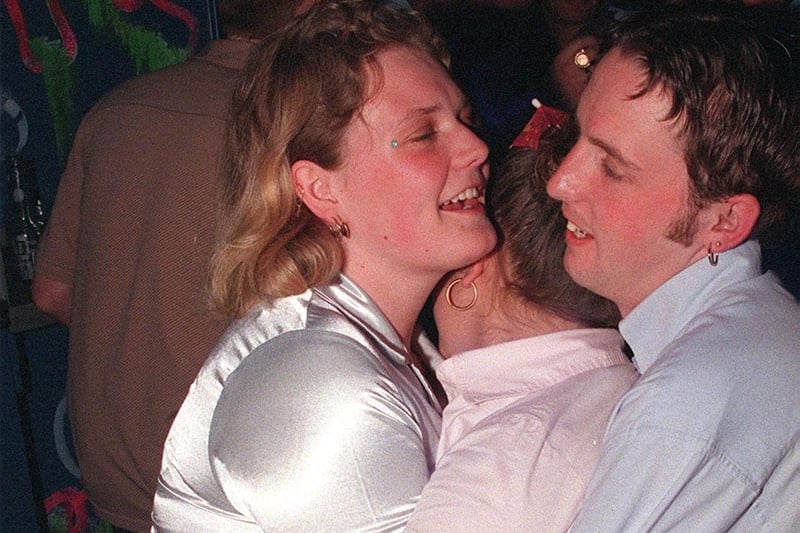 Revellers at Millennium Club in Gosport in 1999
