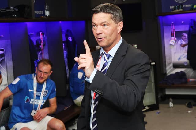 Pompey's chief executive Mark Catlin at Wembley