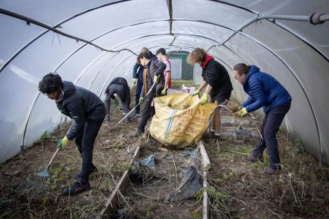 PGS pupils working at Second Chance Children’s Charity