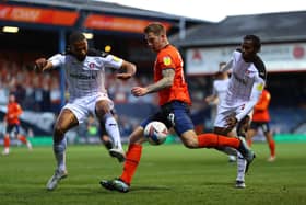 James Collins, seen here in action for Luton, is on Pompey's radar. Picture: Richard Heathcote/Getty Images