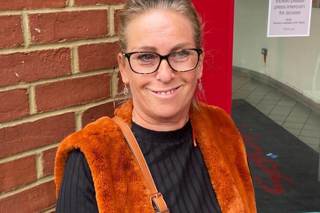 Julie Newton, a senior care assistant from Plains Farm, said she wanted to have a 'bit of normality' back and come shopping.