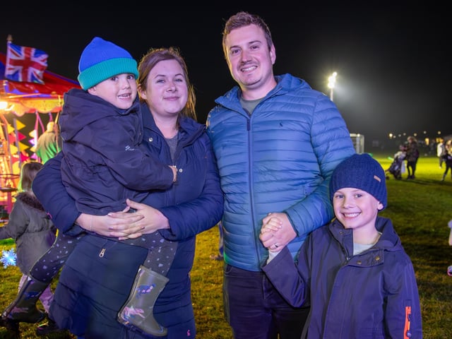 People from across the region descended onto the grounds of HMS Sultan on Thursday evening for a night of excitement, bonfire and fireworks.
Pictured - Bristow Family from Gosport
Photos by Alex Shute