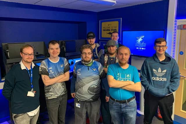 The launch of the brand new shark tank e-sports arena at St Vincent's College in Gosport on November 10, 2021
