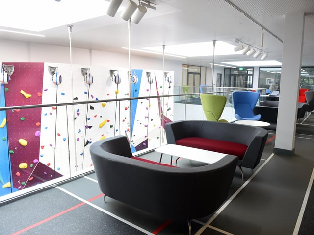 There are a number of social spaces spread across the centre. 
Picture: Sarah Standing