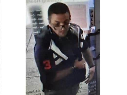 Police wish to speak to this man after a pensioner was assaulted in Havant. Picture: Hampshire Constabulary