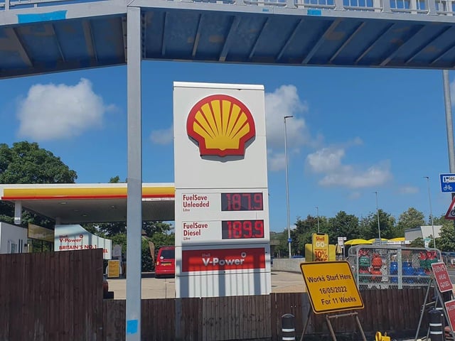 Shell petrol station in Hilsea. Petrol:  £1.87.9. Diesel:  £1.89.9. Picture: Habibur Rahman
