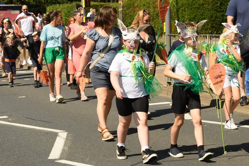 Pictured is: children taking part in the carnival.
Picture: Keith Woodland