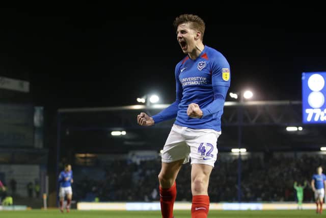 Steve Seddon celebrates scoring against Rochdale.  Picture: Robin Jones