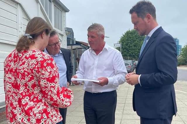 Stephen Morgan meeting with Pompey Football Club and local land owners