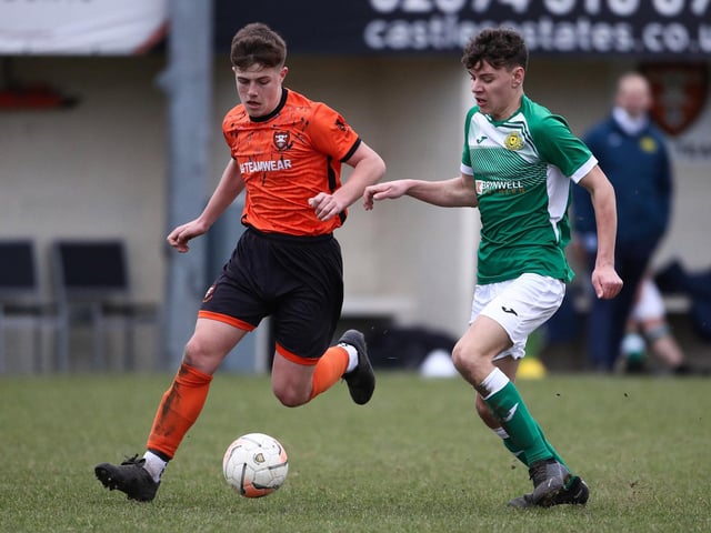 Portchester (orange) v Moneyfields. Picture: Stuart Martin