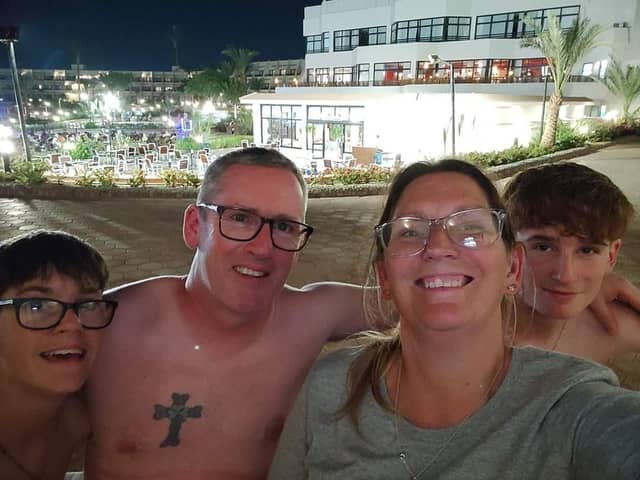 Ciaran O’Donnell's dream family holiday to Egypt with his wife Victoria and children Niall and Hayden turned into a nightmare after he suffered a serious gastric illness.