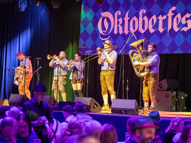Portsmouth Guildhall played host to this years Oktoberfest event, with hundreds of guests over two sessions and German themed live music.Pictured - Oktoberfest guests enjoying the atmosphere and live musicPhotos by Alex Shute