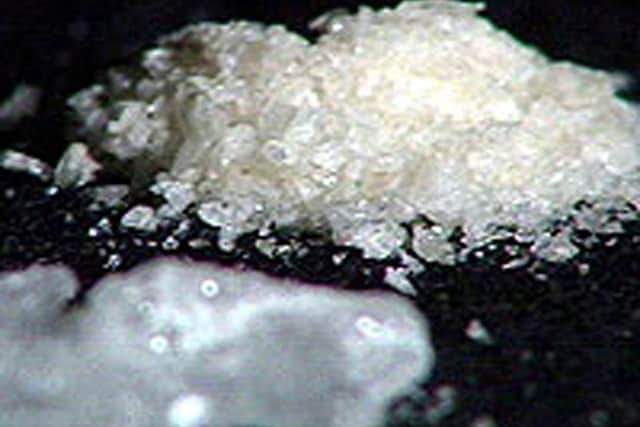 An example of crystal meth, an illegal Class A drug which had been in possession of Phillip Gazzard on the night his partner, Thomas Toomer, was found dead following a drug overdose.