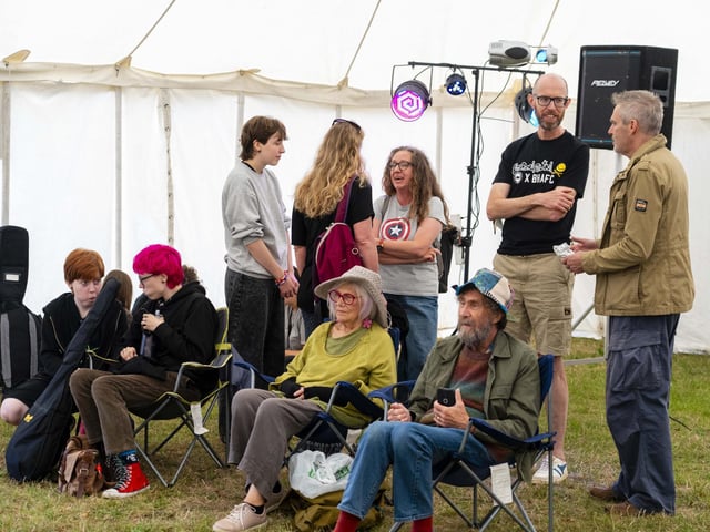 Visitors at Gosport Sunset Festival 2024.