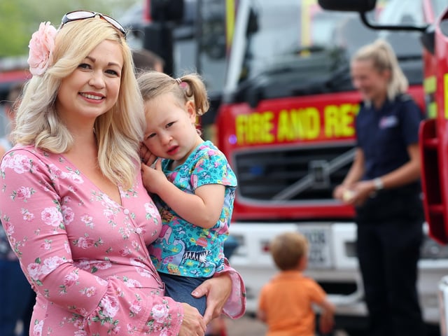 Sita Duncan and her daughter, Bonnie, 2. 999 Day at Port Solent
Picture: Chris Moorhouse (jpns 030922-11)