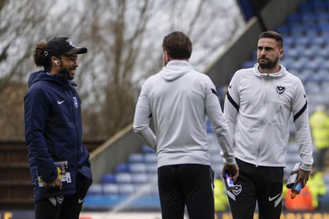 Marcus Harness, left, and Clark Robertson are both on the bench for today's game at Oxford United.