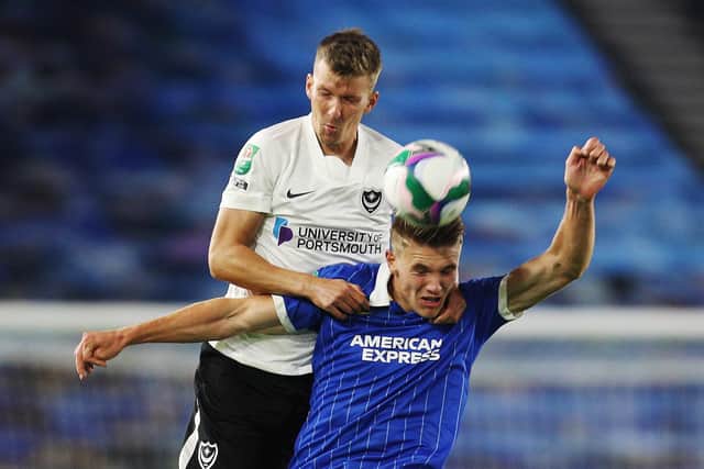 Paul Downing appeared as a second-half substitute in the Carabao Cup at Brighton last week. Picture: Joe Pepler