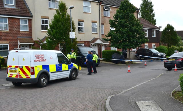 East Shore Way, Milton incident. Police on scene. Picture credit Stuart Vaizey