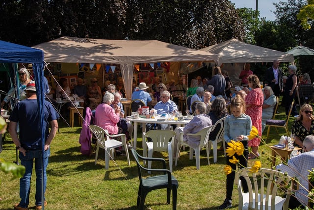 The 60th anniversary garden party at Abbeyfield in Fareham. Picture: Mike Cooter (290723)