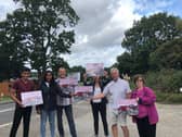 Campaigners outside Five Oaks Farm in Shedfield. Picture: Supplied