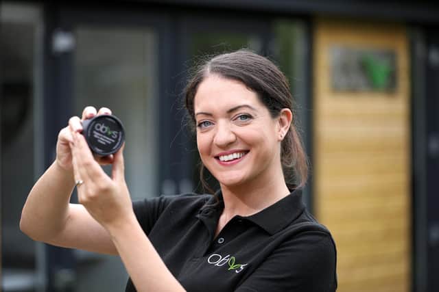 Sian Louise has launched her skincare business, Obvs, from her home in Warsash where she is pictured. Her formulations are organic, ethically-sourced, cruelty-free and Vegan approved
Picture: Chris Moorhouse (jpns 100621-20)