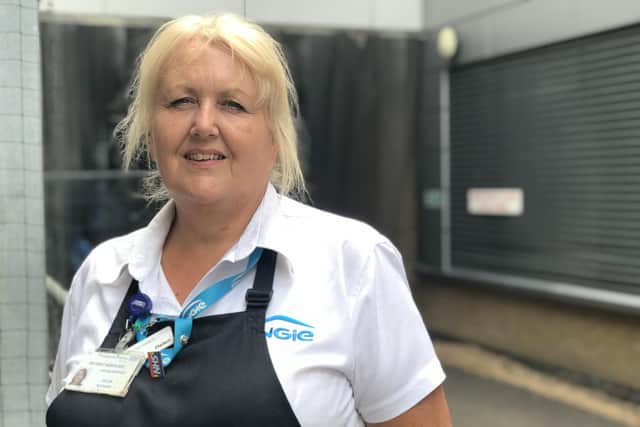 Helen Bichard, who has worked in the Patient Food Service since 1991 at Queen Alexandra Hospital