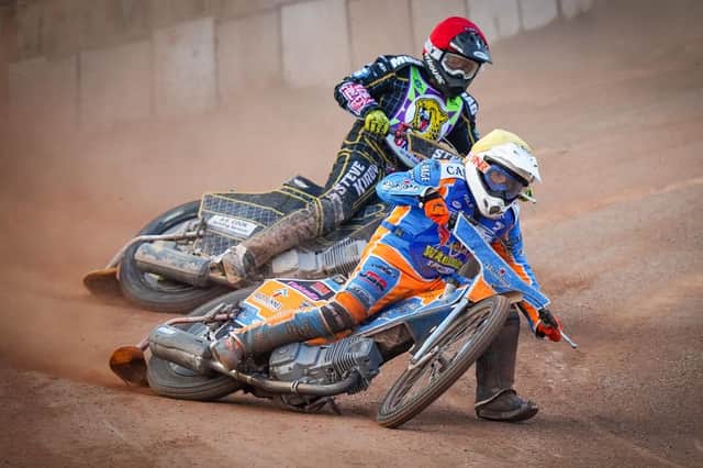 Wightlink Warriors captain Danno Verge in race action. Picture: Ian Groves/Sportography