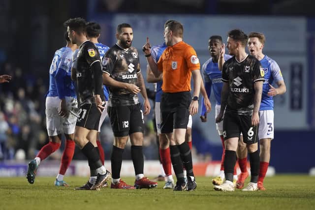 Pompey lost their fixture with MK Dons 2-0