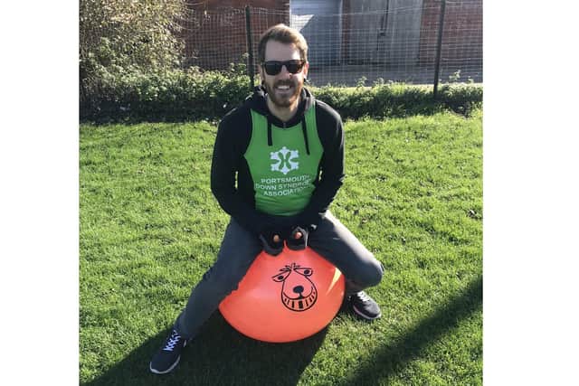 Ben's space hopper challenge which was harder than it looked