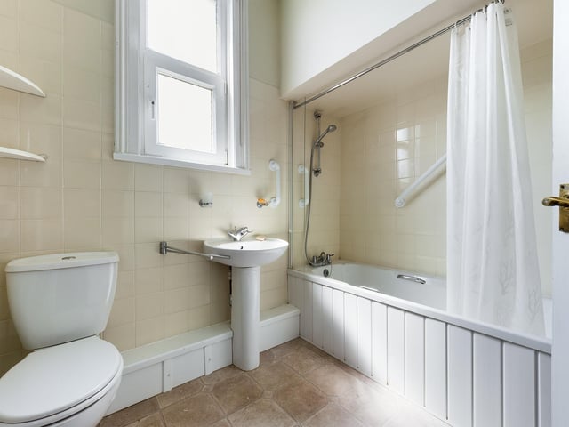 This two-bedroom flat is on the market for £160,000. It is listed by Chinneck Shaw.