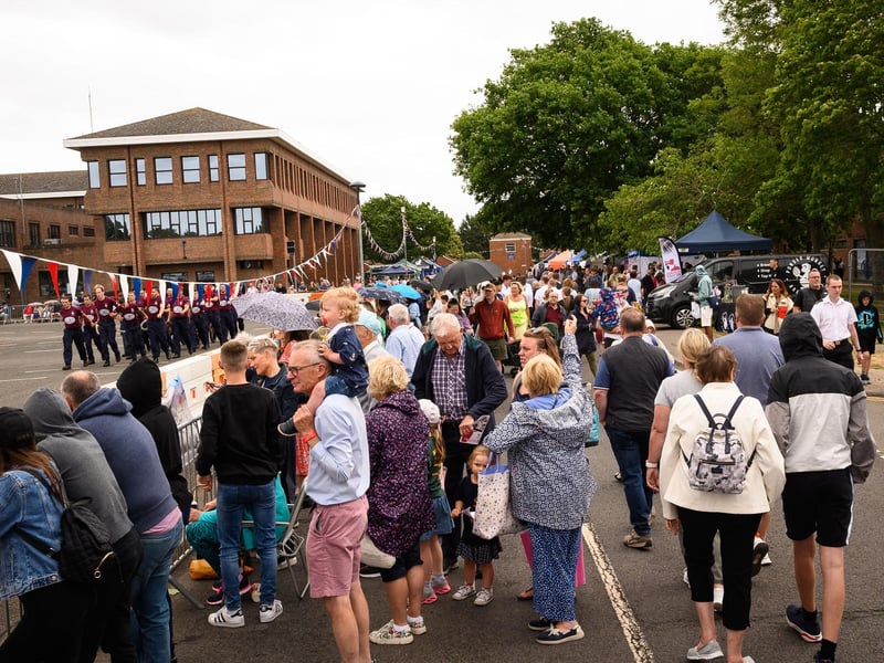 Visitors to HMS Collingwood open day