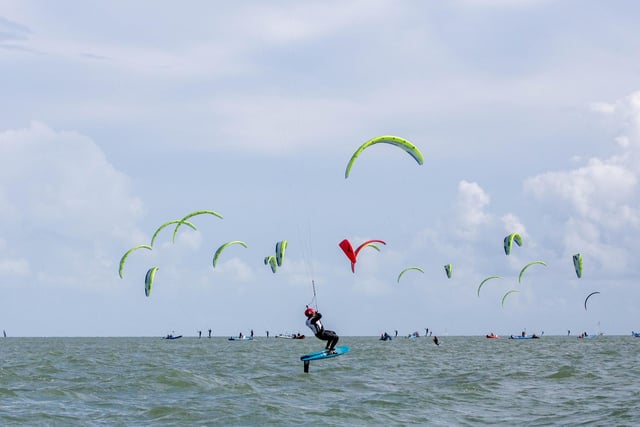 The Formula Kite European Championships start in Portsmouth, Southsea on Thursday 21st September 2023

Pictured: Competitors at the event
Picture: Habibur Rahman