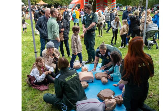 The ambulance service at the Party for Hilsea, a community engagement event held by Portsmouth City Council in October 2022