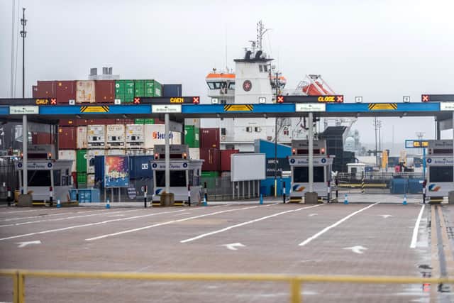 A bid to turn the Solent area into a freeport could boost trade at Portsmouth International Port. (Photo by Andrew Hasson/Getty Images)