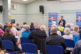 Alan Mak MP at one of his Q&A public meetings in Emsworth