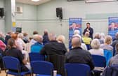 Alan Mak MP at one of his Q&A public meetings in Emsworth
