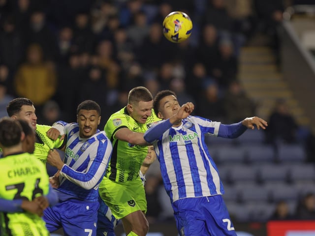 Colby Bishop in action during Pompey's 1-0 win at Sheffield Wednesday. Picture: Jez Tighe/ProSportsImages