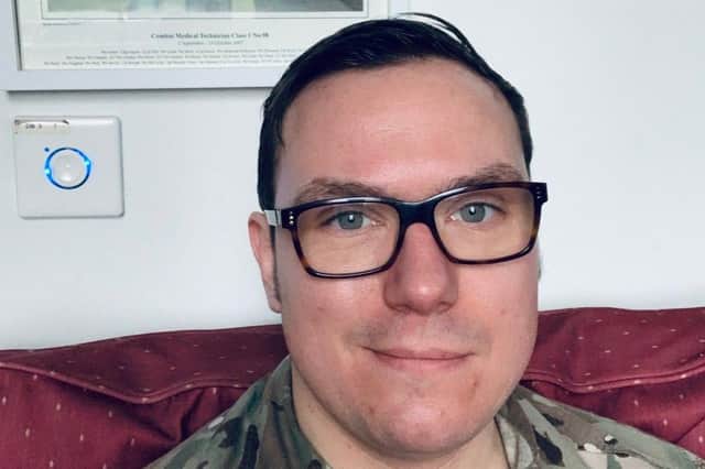 Thomas Storey from Southsea has shared his mental health journey after serving in the army for nearly 18 years.