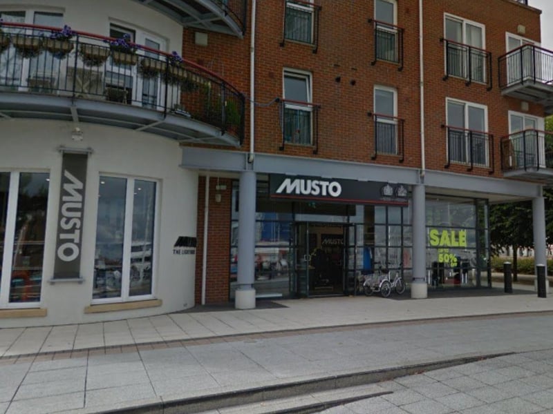 The Gunwharf website states: "Musto is the world’s leading offshore sailing brand, rich in stories, worn by Olympians and record breakers, engineering product tested and proven in the most extreme conditions on the planet."