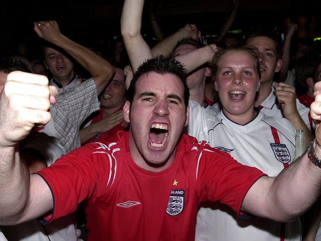 England football fans at Walkabout bar in Guildhall Walk - was this you?