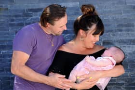 Cheryl Gibbs with her husband Matt Kingston and their daughter Harley who is now four months old.    Picture: Sarah Standing (260520-3341)