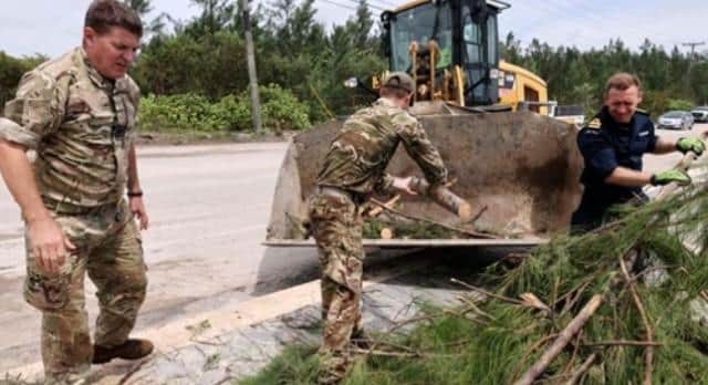 HMS Medway has helped the Cayman Islands. Pic Royal Navy