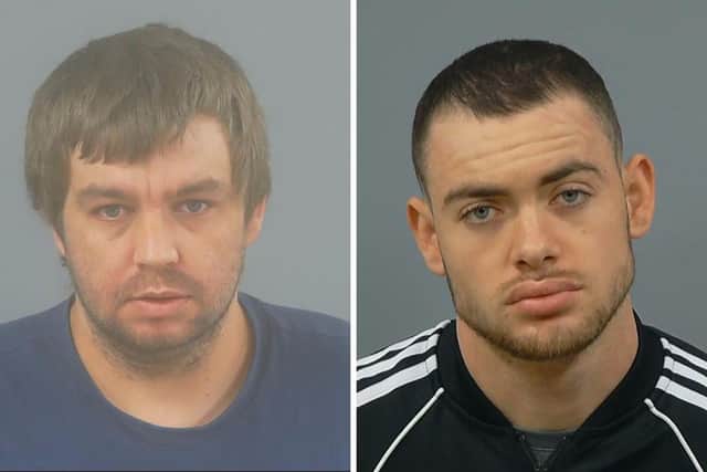 L to R: Mark Stephen Brady and Connor Steven Hampton. Picture: Hampshire and Isle of Wight Constabulary.