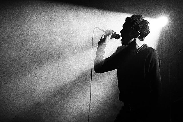 Rick Witter from Shed Seven at The Wedgewood Rooms in Portsmouth in the 90s.