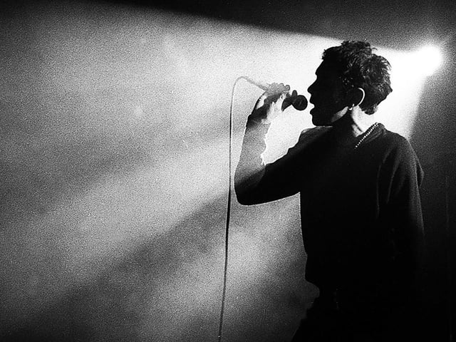 Rick Witter from Shed Seven at The Wedgewood Rooms in Portsmouth in the 90s.