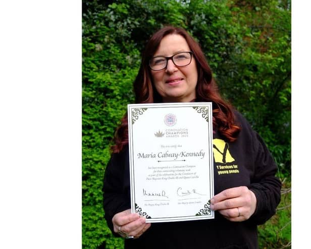 Maria Calway-Kennedy, Coronation Champion with official certificate signed by HM The King and HM The Queen.