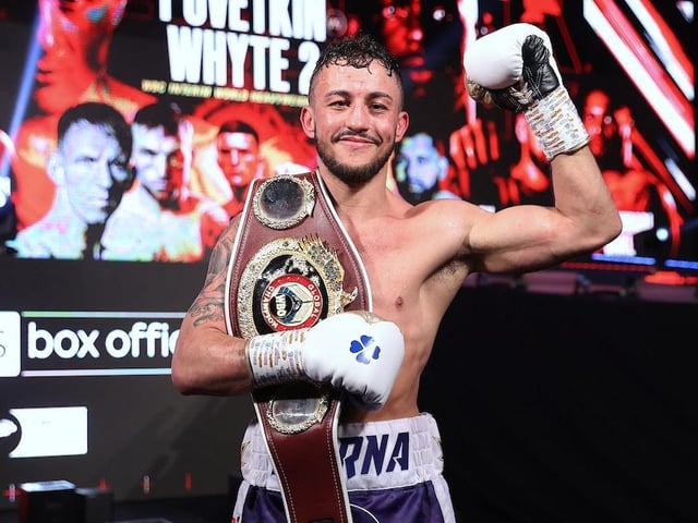 The Portsmouth-born boxer has set his sights on one day holding a fight at Fratton Park.