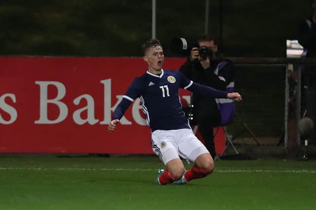 Scottish youth international, Josh McPake's Morecambe contract looks set to be terminated in January. (Photo by Ian MacNicol/Getty Images for DFB)