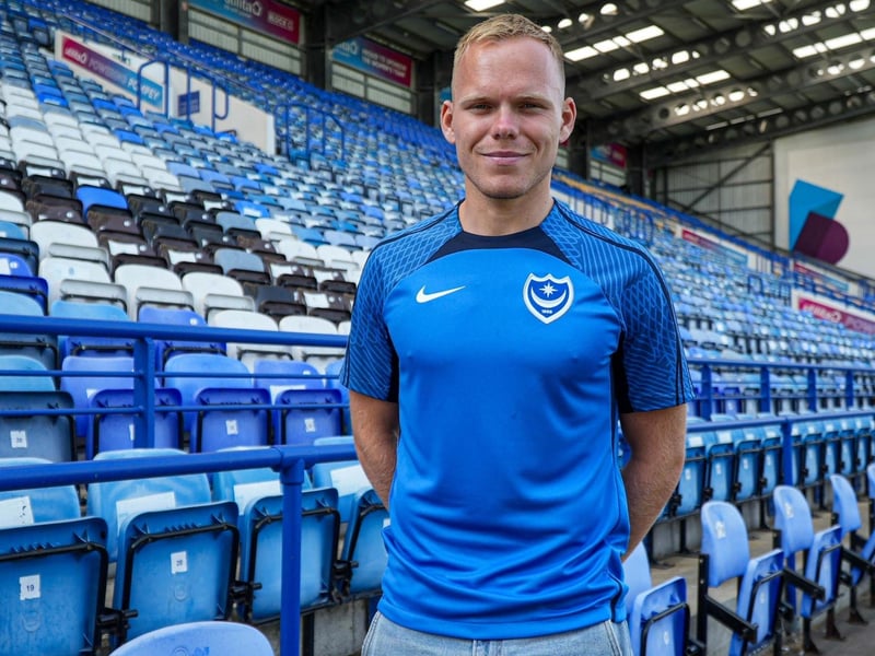 (Replaced by Denver Hume in 37th minute) Took a knock to his ankle and, following treatment, had to leave the field on his first Pompey outing. Before that he produced one right-footed free-kick which was saved low down by the keeper.